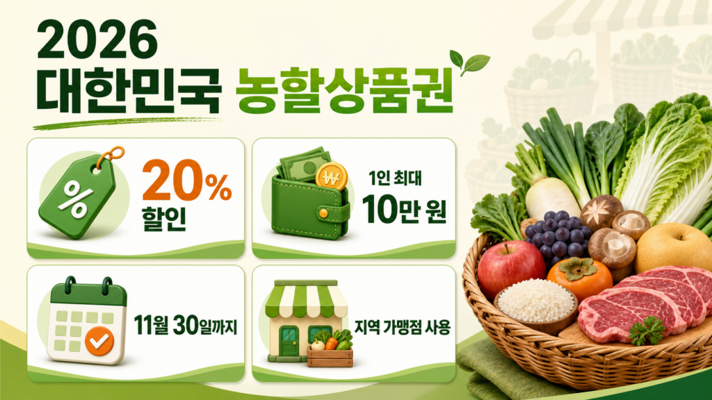 2026 대한민국 농할상품권 요약