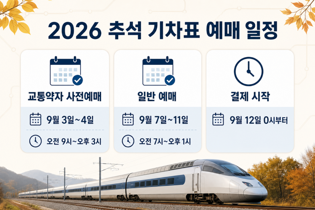 기차표 예매일정