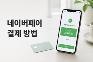 네이버페이 결제 방법