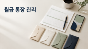 월급 관리 통장 4개 구성 방법