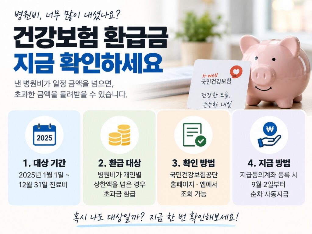 건강보험 환급금, 나도 받을 수 있을까? 1 건강보험 환급금 상세이미지 심플버전