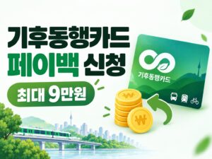 2026 기후동행카드 페이백 신청사이트|9월 30일까지 최대 9만원 환급 방법 8 기후동행카드_페이백_썸네일
