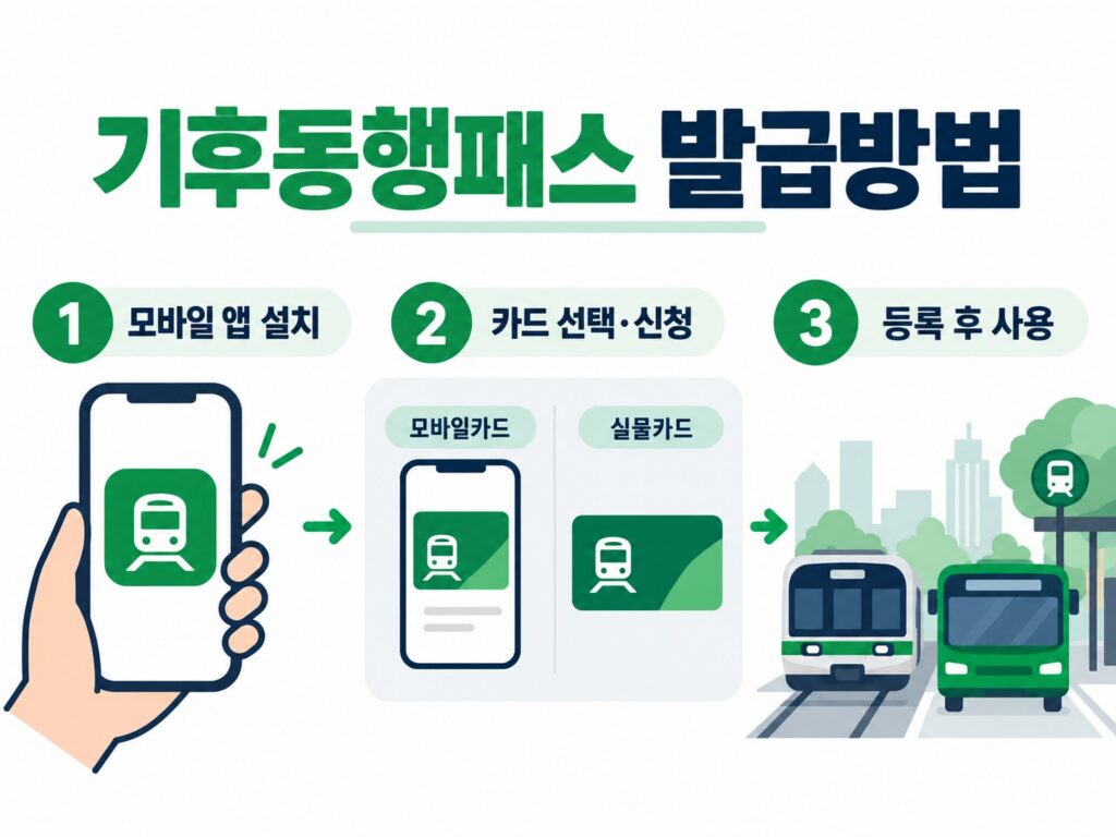 기후동행패스 발급방법|모바일·실물카드 신청 자격과 등록 절차 1 기후 동행패스 발급방법을 간략히 설명