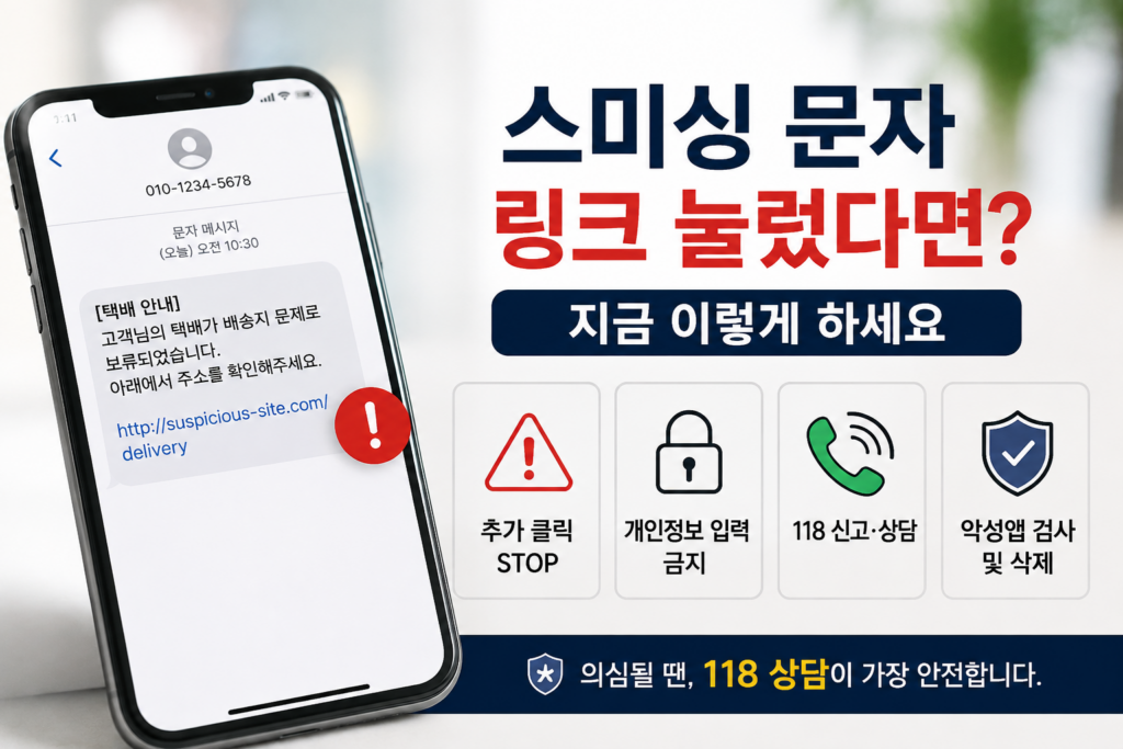 스미싱 문자 눌렀을 때 어떻게 해야 할까? 링크 클릭 후 대처법 총정리 1 스미싱 문자 링크 클릭 후 상황별 대처 방법