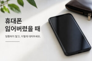 휴대폰 잃어버렸을 때 해야 할 일|분실신고·위치찾기·금융앱 보호 순서 9 휴대폰 분실 대표이미지